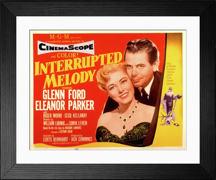 Framed Print : INTERRUPTED MELODY, Eleanor Parker, Glenn Ford, 1955 Framed Print : INTERRUPTED MELODY, Eleanor Parker, Glenn Ford, 1955