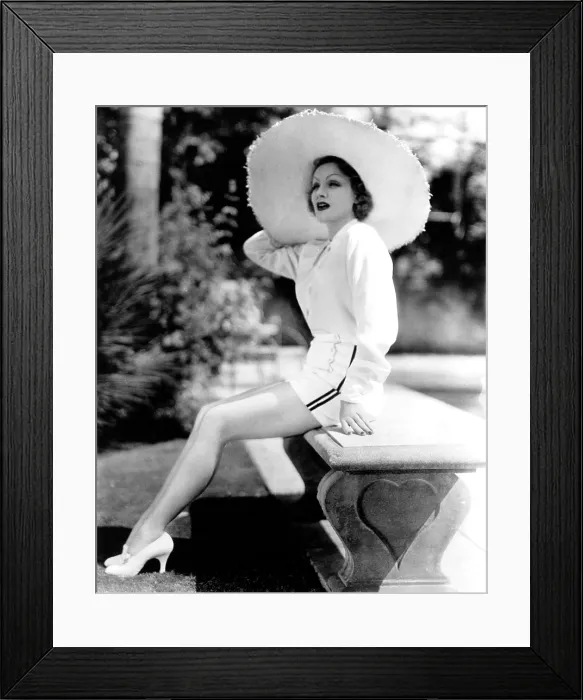 Framed Print : Marlene Dietrich, sunbathing at home, ca. 1935 Framed Print : Marlene Dietrich, sunbathing at home, ca. 1935