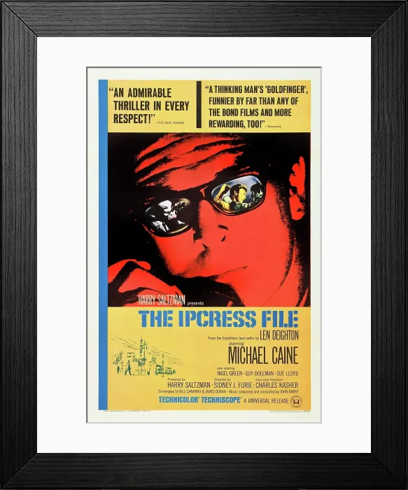 Framed Print : THE IPCRESS FILE, Michael Caine, 1965 Framed Print : THE IPCRESS FILE, Michael Caine, 1965