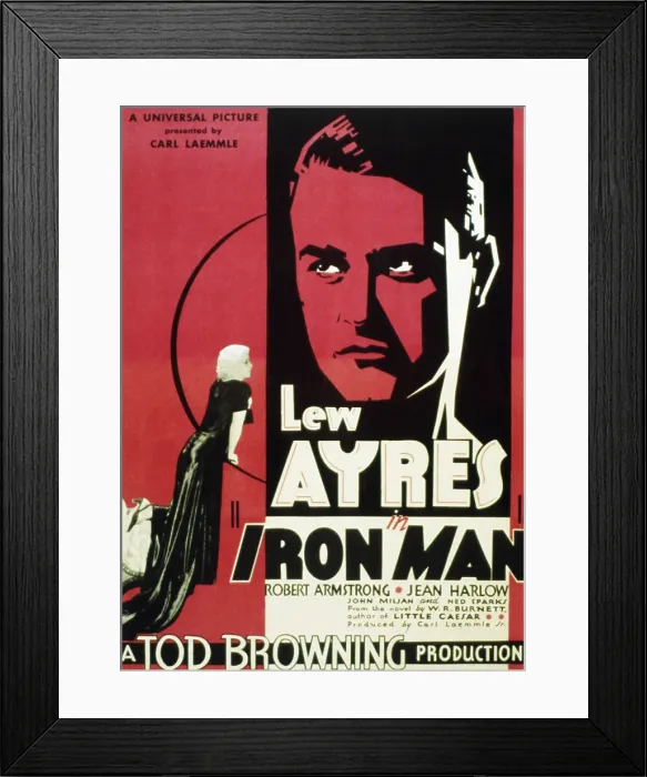 Framed Print : IRON MAN, Jean Harlow, Lew Ayres, 1931 Framed Print : IRON MAN, Jean Harlow, Lew Ayres, 1931