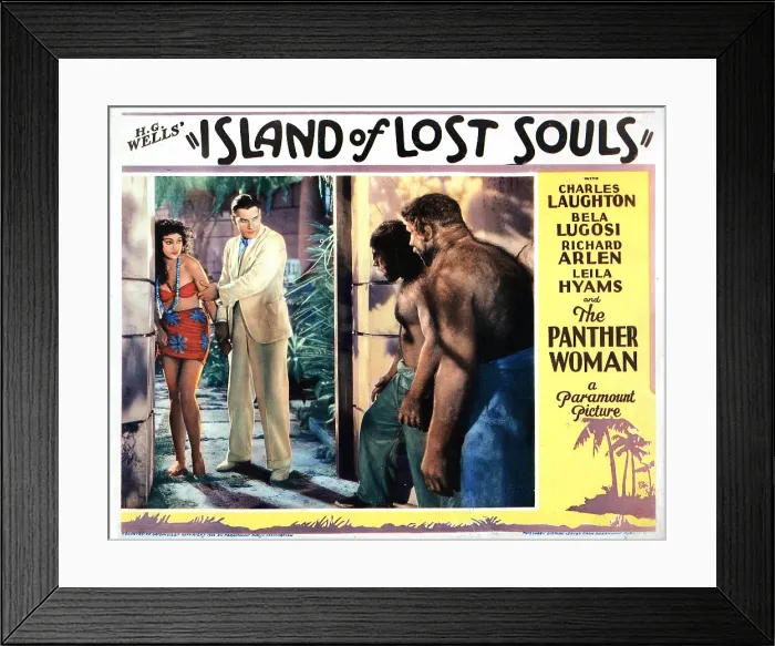 Framed Print : ISLAND OF LOST SOULS, from left, Kathleen Burke, Richard Arlen, 1932 Framed Print : ISLAND OF LOST SOULS, from left, Kathleen Burke, Richard Arlen, 1932