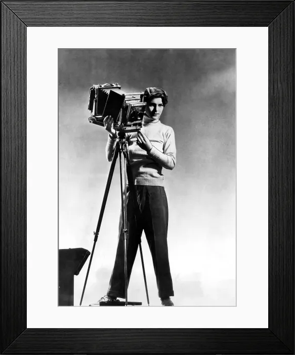 Framed Print : EV1841 - Photographer Margaret Bourke-White, August 24, 1934. Courtesy: CSU Archives / Everett Collection Framed Print : EV1841 - Photographer Margaret Bourke-White, August 24, 1934. Courtesy: CSU Archives / Everett Collection