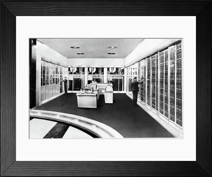 Framed Print : EV1595 - MAINFRAME COMPUTER. Courtesy: CSU Archives / Everett Collection Framed Print : EV1595 - MAINFRAME COMPUTER. Courtesy: CSU Archives / Everett Collection