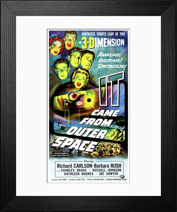 Framed Print : IT CAME FROM OUTER SPACE, Barbara Rush, Richard Carlson, Charles Drake, Kathleen Hughes, 1953