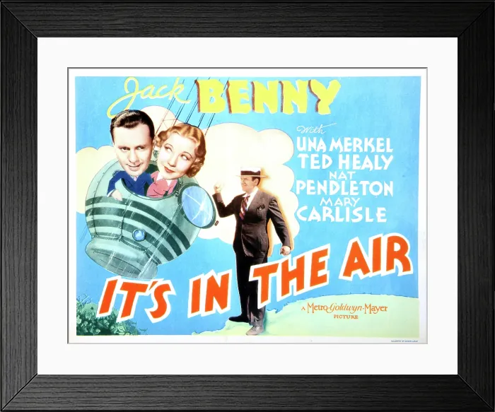 Framed Print : IT'S IN THE AIR, Jack Benny, Una Merkel, Ted Healy, 1935 Framed Print : IT'S IN THE AIR, Jack Benny, Una Merkel, Ted Healy, 1935