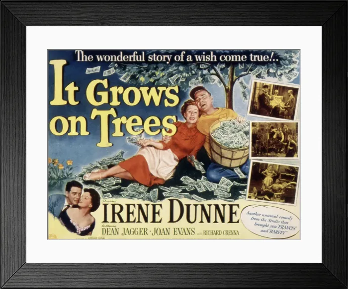 Framed Print : IT GROWS ON TREES, Irene Dunne, Dean Jagger, 1952
