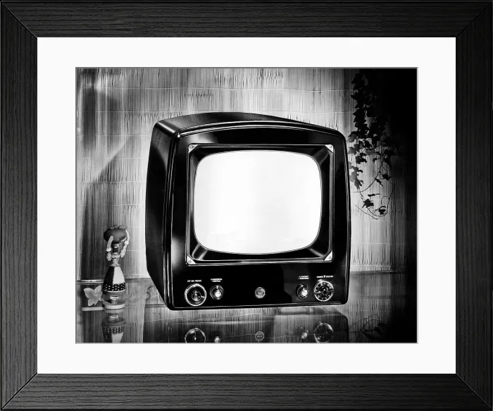 Framed Print : EV1906 - Philco brand portable television, circa 1952. Courtesy: CSU Archives / Everett Collection Framed Print : EV1906 - Philco brand portable television, circa 1952. Courtesy: CSU Archives / Everett Collection