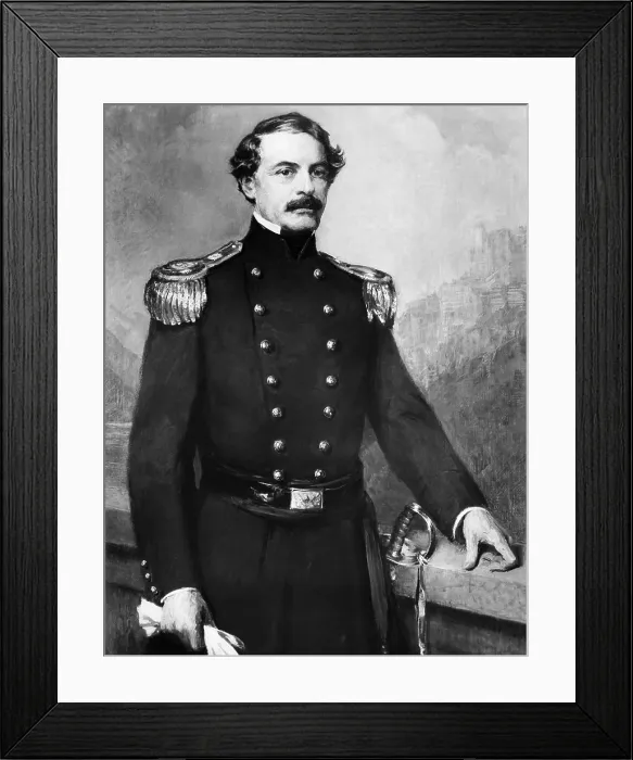 Framed Print : EV1825 - General Robert E. Lee, when he was superintendent of the US Military Academy (1852-1855). Courtesy: CSU Archives  /  Everett Collection