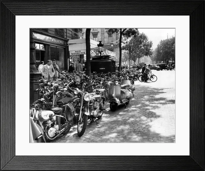 Framed Print : EV1980 -Street scene in Paris, August 23, 1953. Courtesy: CSU Archives / Everett Collection Framed Print : EV1980 -Street scene in Paris, August 23, 1953. Courtesy: CSU Archives / Everett Collection