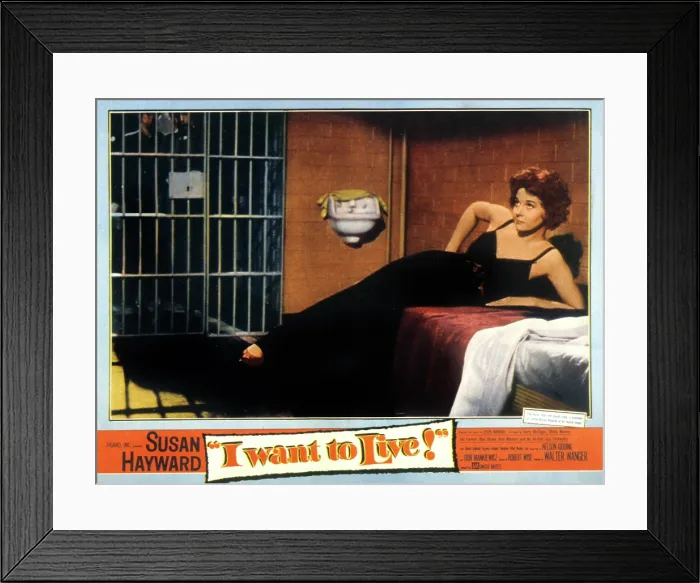 Framed Print : I WANT TO LIVE, Susan Hayward, 1958 Framed Print : I WANT TO LIVE, Susan Hayward, 1958