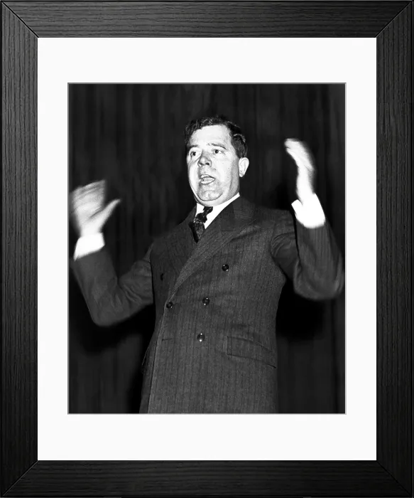 Framed Print : Huey Long, 1935. Courtesy: CSU Archives / Everett Collection Framed Print : Huey Long, 1935. Courtesy: CSU Archives / Everett Collection