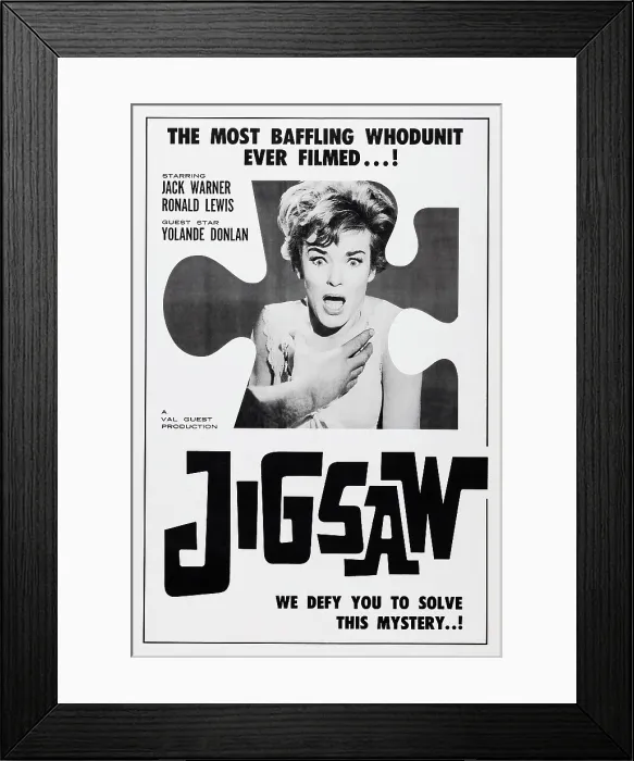 Framed Print : JIGSAW, US poster art, Moira Redmond, 1962 Framed Print : JIGSAW, US poster art, Moira Redmond, 1962