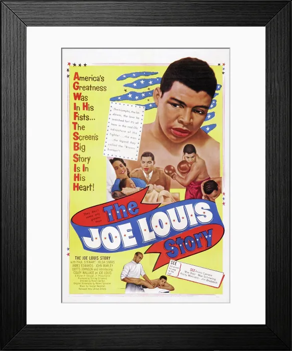 Framed Print : THE JOE LOUIS STORY, Hilda Simms, Coley Wallace, 1953 Framed Print : THE JOE LOUIS STORY, Hilda Simms, Coley Wallace, 1953