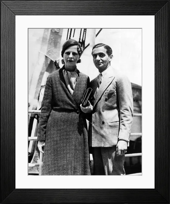 Framed Print : Irving Berlin and his wife Ellin Mackay aboard the SS Pan America from Bermuda to New York, 1932. Courtesy: CSU Archives / Everett Collection Framed Print : Irving Berlin and his wife Ellin Mackay aboard the SS Pan America from Bermuda to New York, 1932. Courtesy: CSU Archives / Everett Collection