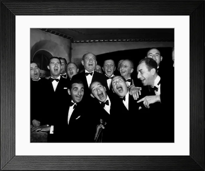 Framed Print : Irving Berling (at piano), Chico Marx and Harpo Marx (next to him), Joseph Schenk, Jerome Kern, at a tribute to Berlin's music, 1936. Courtesy: CSU Archives / Everett Collection Framed Print : Irving Berling (at piano), Chico Marx and Harpo Marx (next to him), Joseph Schenk, Jerome Kern, at a tribute to Berlin's music, 1936. Courtesy: CSU Archives / Everett Collection
