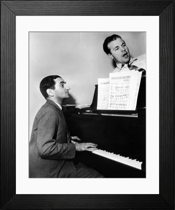 Framed Print : Irving Berlin and Dick Powell, 1937. Courtesy: CSU Archives / Everett Collection
