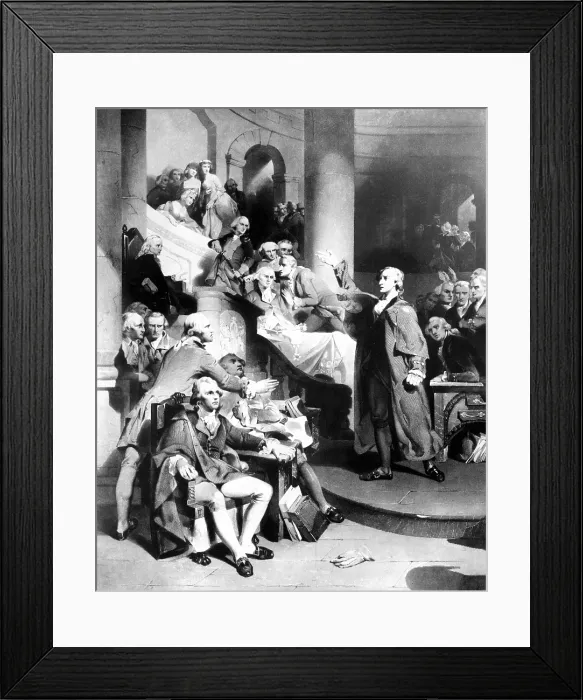 Framed Print : Patrick Henry during his famous speech, '..Give me liberty, or give me death!', Virginia House of Burgesses.. Courtesy: CSU Archives / Everett Collection Framed Print : Patrick Henry during his famous speech, '..Give me liberty, or give me death!', Virginia House of Burgesses.. Courtesy: CSU Archives / Everett Collection