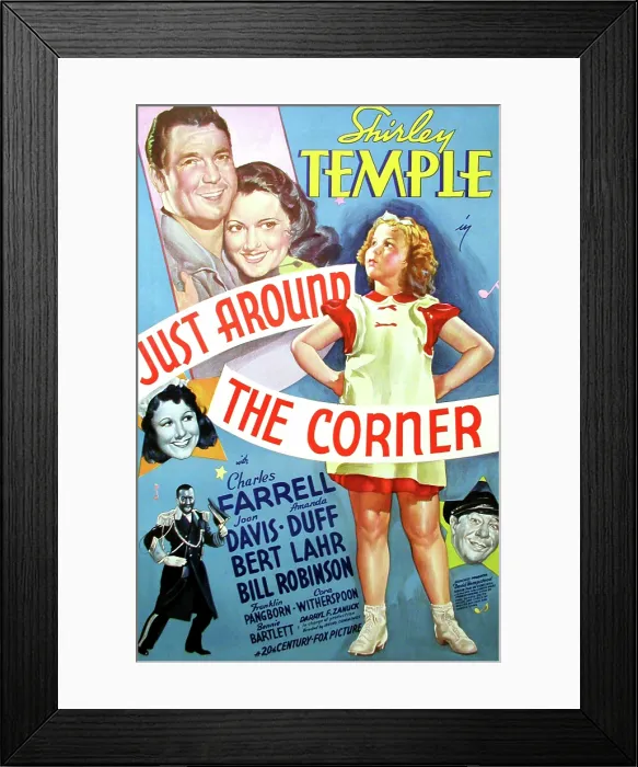 Framed Print : JUST AROUND THE CORNER, Charles Farrell, Amanda Duff, Shirley Temple, 1938' TM and Copyright (c) 20th Century Fox Film Corp. All rights reserved. Courtesy: Everett Collection Framed Print : JUST AROUND THE CORNER, Charles Farrell, Amanda Duff, Shirley Temple, 1938' TM and Copyright (c) 20th Century Fox Film Corp. All rights reserved. Courtesy: Everett Collection