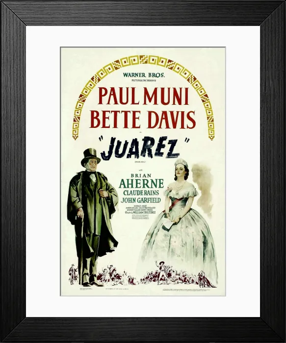 Framed Print : JUAREZ, Paul Muni, Bette Davis, 1939 Framed Print : JUAREZ, Paul Muni, Bette Davis, 1939