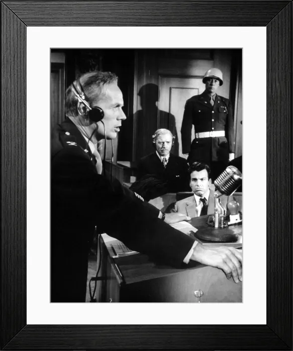 Framed Print : JUDGMENT AT NUREMBERG, Richard Widmark, Burt Lancaster, Maximilian Schell, 1961 Framed Print : JUDGMENT AT NUREMBERG, Richard Widmark, Burt Lancaster, Maximilian Schell, 1961