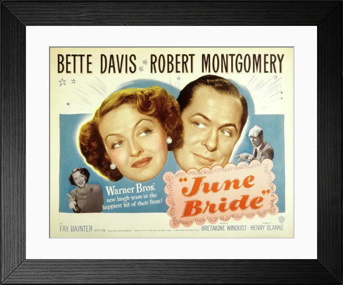 Framed Print : JUNE BRIDE, Bette Davis, Robert Montgomery, 1948