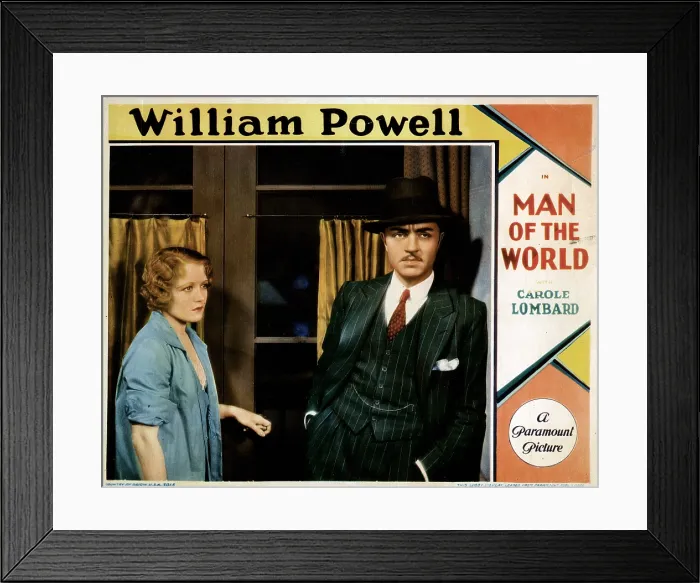 Framed Print : MAN OF THE WORLD, from left, Wynne Gibson, William Powell, 1931