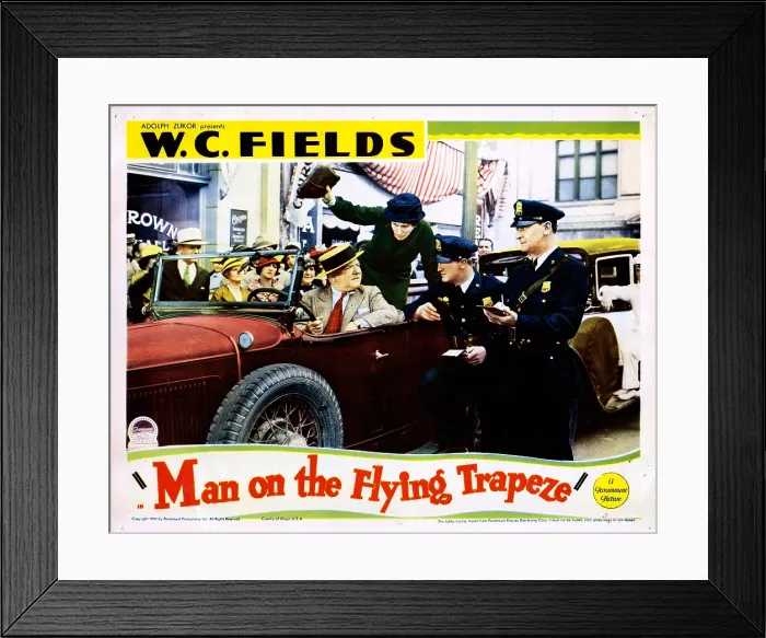 Framed Print : MAN ON THE FLYING TRAPEZE, W.C. Fields, 1935