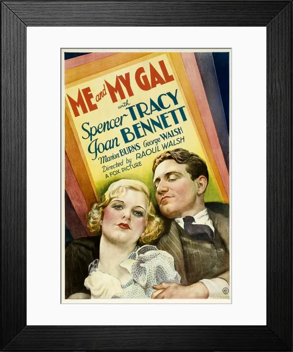 Framed Print : ME AND MY GAL, from left: Joan Bennett, Spencer Tracy, 1932, TM and Copyright 20th Century Fox Film Corp. All rights reserved. / courtesy Everett Collection Framed Print : ME AND MY GAL, from left: Joan Bennett, Spencer Tracy, 1932, TM and Copyright 20th Century Fox Film Corp. All rights reserved. / courtesy Everett Collection