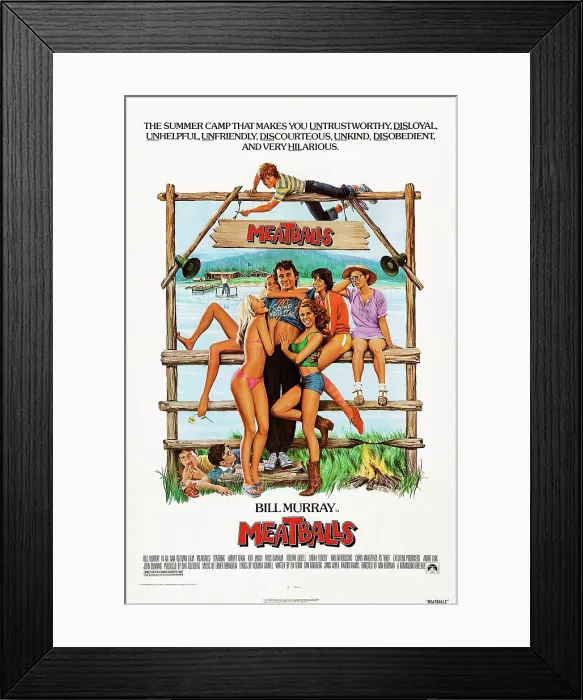Framed Print : MEATBALLS, Cindy Girling, Kristine DeBell, Bill Murray, Sarah Torgov, Margot Pinvidic, Norma Dell'Agnese, 1979