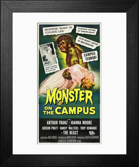 Framed Print : MONSTER ON THE CAMPUS, 1958