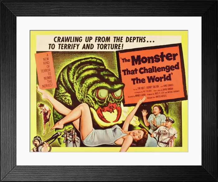 Framed Print : THE MONSTER THAT CHALLENGED THE WORLD, Audrey Dalton, Tim Holt, 1958