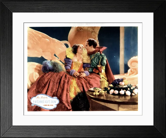 Framed Print : A MIDSUMMER NIGHT'S DREAM, from left, Olivia de Havilland, Dick Powell 1935