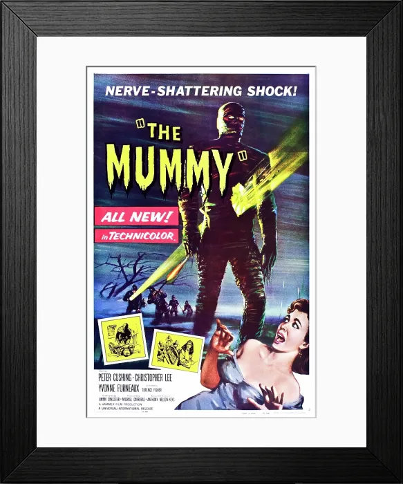 Framed Print : THE MUMMY, bottom right: Yvonne Furneaux, 1959