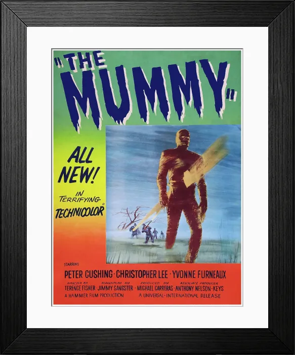 Framed Print : THE MUMMY, US poster art, 1959