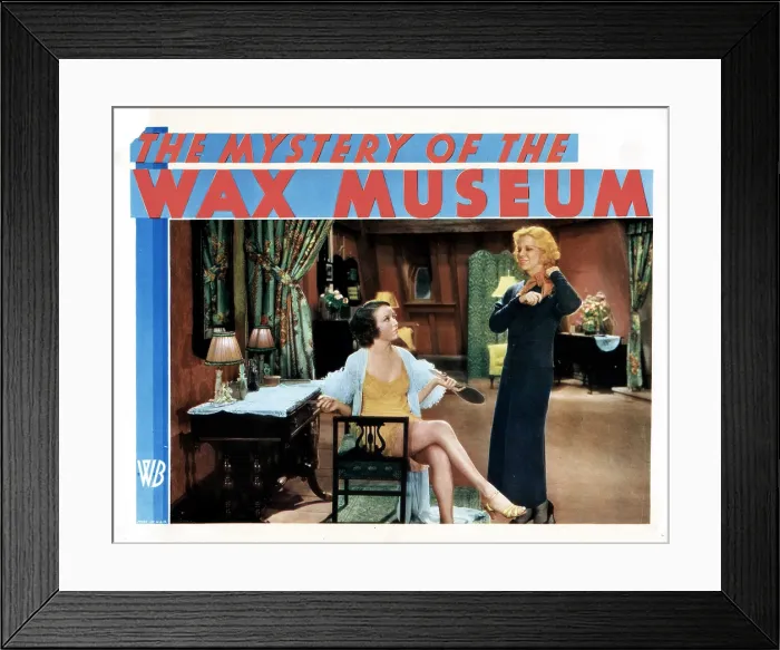 Framed Print : MYSTERY OF THE WAX MUSEUM, from left, Fay Wray, Glenda Farrell, 1933