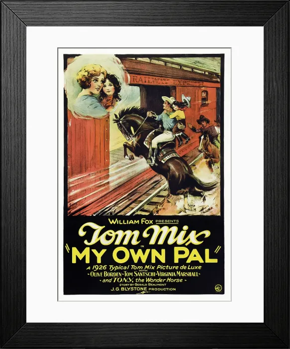 Framed Print : MY OWN PAL, center: Tom Mix, 1926, TM and Copyright 20th Century Fox Film Corp. All rights reserved. / courtesy Everett Collection