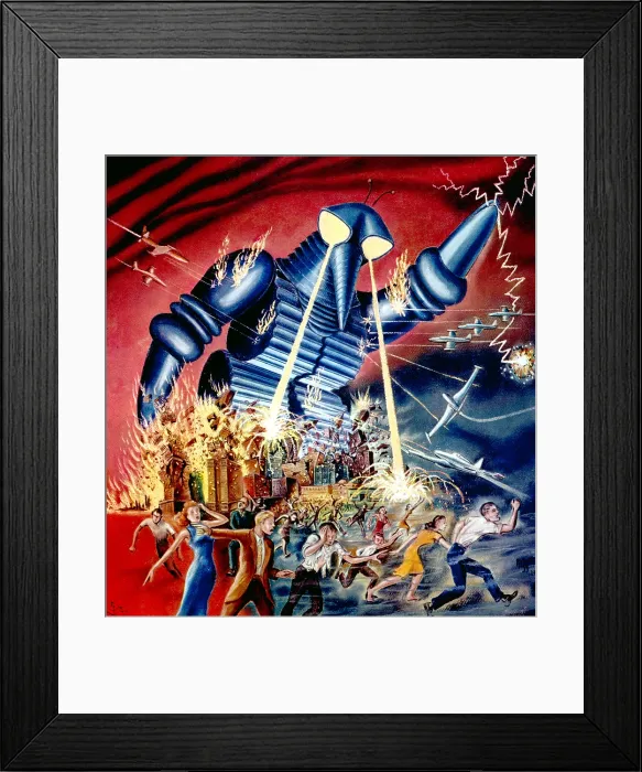 Framed Print : THE MYSTERIANS, (aka CHIKYU BOEIGUN), MGM Anglo release poster art, 1957