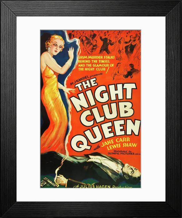 Framed Print : THE NIGHT CLUB QUEEN, standing left: Mary Clare, 1934