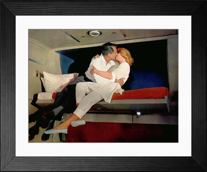 Framed Print : NORTH BY NORTHWEST, Cary Grant, Eva Marie Saint, 1959