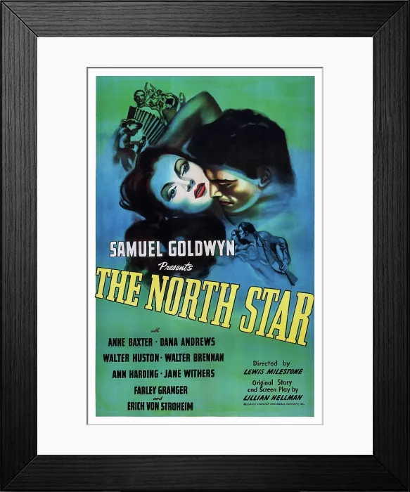 Framed Print : THE NORTH STAR, US poster art, left: Anne Baxter, 1943 Framed Print : THE NORTH STAR, US poster art, left: Anne Baxter, 1943