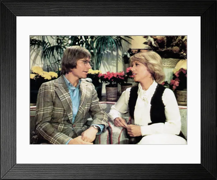 Framed Print : OH, GOD!, from left: John Denver, Dinah Shore, 1977 Framed Print : OH, GOD!, from left: John Denver, Dinah Shore, 1977