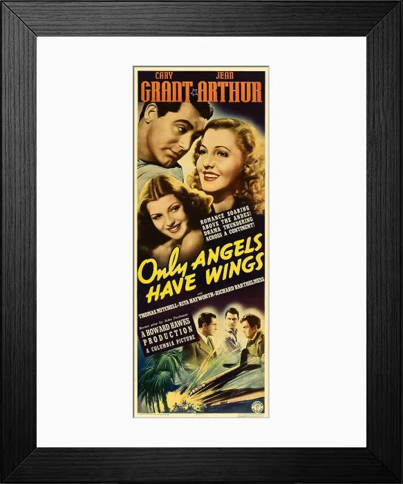 Framed Print : ONLY ANGELS HAVE WINGS, top from left: Cary Grant, Rita Hayworth, Jean Arthur, bottom from left: Richard Barthelmess, Cary Grant, Thomas Mitchell, 1939 Framed Print : ONLY ANGELS HAVE WINGS, top from left: Cary Grant, Rita Hayworth, Jean Arthur, bottom from left: Richard Barthelmess, Cary Grant, Thomas Mitchell, 1939