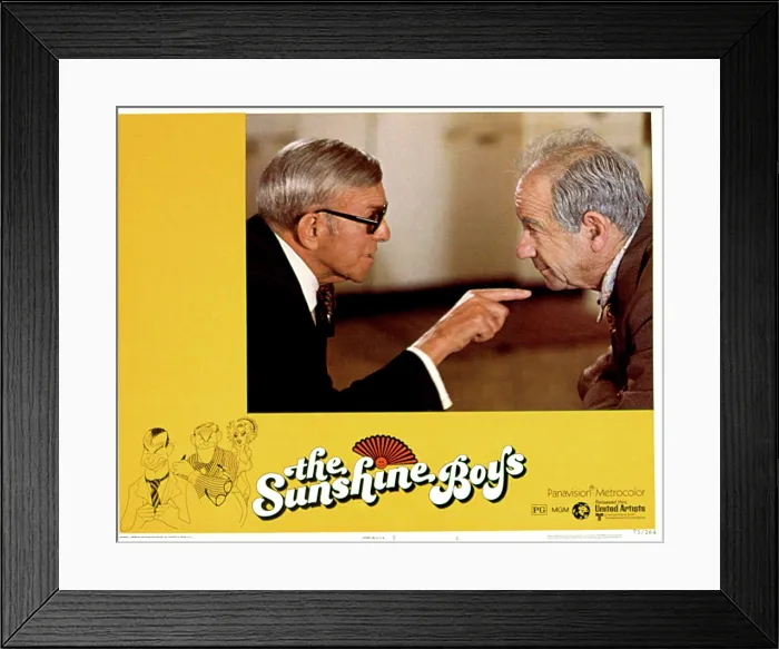 Framed Print : THE SUNSHINE BOYS, George Burns, Walter Matthau, 1975