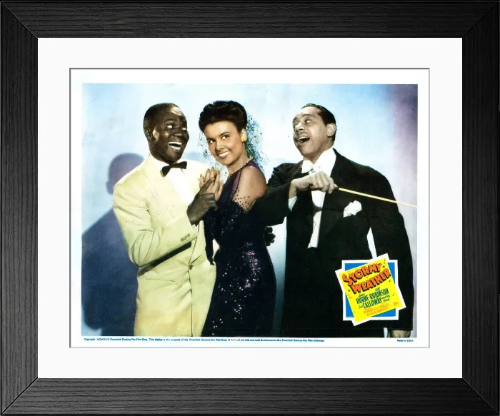 Framed Print : STORMY WEATHER, US lobbycard, from left: Bill Robinson, Lena Horne, Cab Calloway, 1943