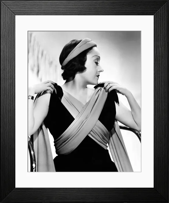Framed Print : Gloria Swanson photographed by MGM's Clarence Bull, 1937
