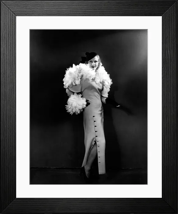 Framed Print : GINGER ROGERS, in a publicity portrait for the film '42nd Street', c. 1932