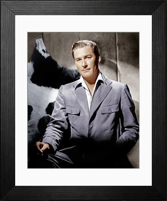 Framed Print : Errol Flynn, ca. 1940s