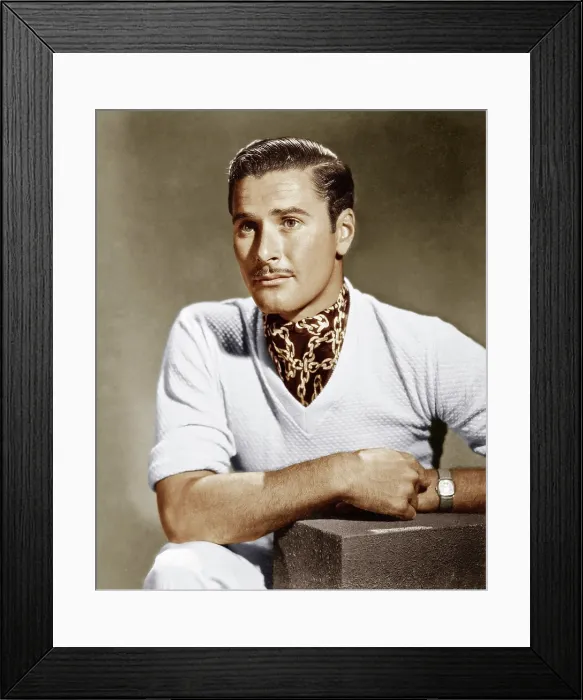 Framed Print : Errol Flynn, circa 1937