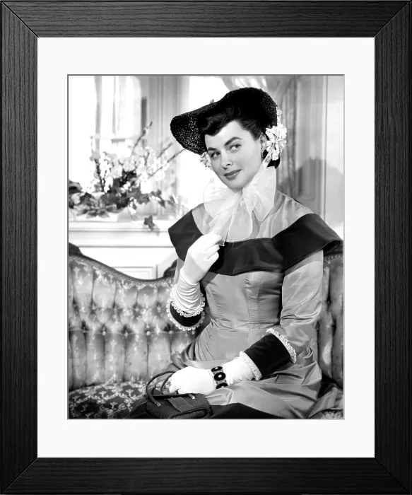 Framed Print : INGRID BERGMAN, portrait as seen in the film Saratoga Trunk, 1945
