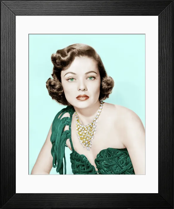 Framed Print : Gene Tierney, late 1940s- early 1950s